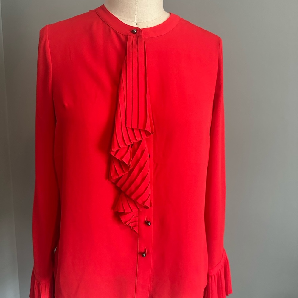 The Limited Eva Longoria Red Women's Top